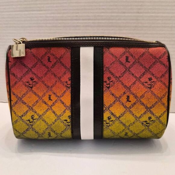 L.A.M.B. Gwen Stefani Rasta Ombre Luxury Designer Makeup Bag Accessory & Dustbag - Picture 1 of 7
